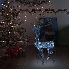 329782 vidaXL Rena decorativa de Natal 140 LEDs 120 cm acrílico branco frio