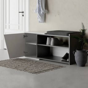 Sapateira Fiona com Prateleiras e Soft-Close – 104x47x37 cm – Antracit