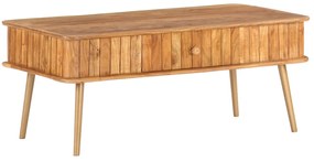 Mesa de centro 100x50x40 cm madeira de acácia maciça