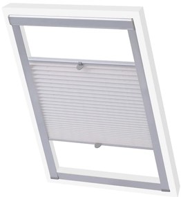 vidaXL Persiana plissada branco SK06