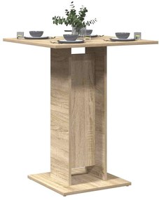 Mesa de bistrô 60x60x75 cm derivados de madeira carvalho sonoma