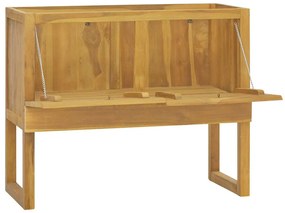 Armário de casa de banho 90x40x75,5 cm madeira de teca maciça