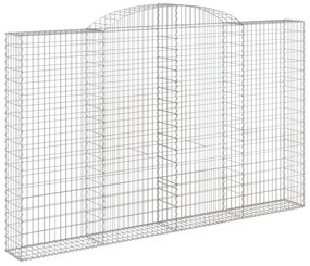 Cestos gabião arqueados 7pcs 300x30x180/200cm ferro galvanizado
