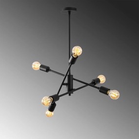 Candeeiro de Teto Ozbest – Preto – 55 x 55 cm