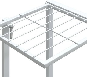Suporte de vasos 94,5x25x89 cm ferro branco