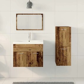 Conjuntos Outros 3 pcs Madeira Antiga 30 x 30 x 80 cm
