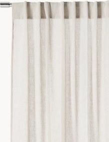 Cortinas com filtro de luz e presilhas ocultas Ibiza, conjunto de 2, L 135 cm