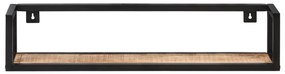 Prateleiras de parede 2 pcs 80 cm madeira de mangueira áspera