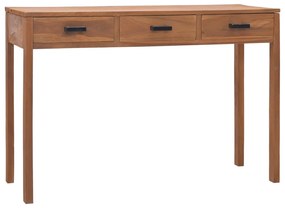 vidaXL Secretária de escritório 110x40x75 madeira de teca maciça