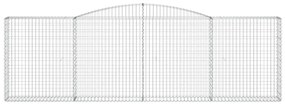 Cestos gabião arqueados 8pcs 400x30x120/140cm ferro galvanizado