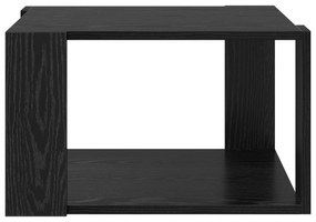 Mesa de Café Carvalho Preto 51,5x51,5x30 cm Madeira de Engenharia