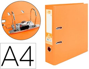 Pasta de Arquivo de Alavanca Documenta Pvc Din A4 Lombada 75 mm Laranja