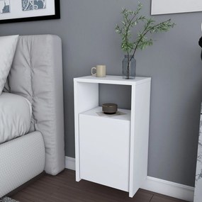 Mesa de Cabeceira Carlin – Branco – 36 cm x 25,3 cm x 61,4 cm