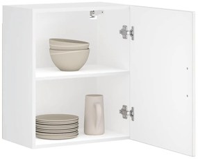 Armários parede cozinha 2 pcs Porto branco brilhante