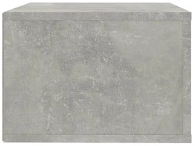 Mesa de cabeceira de parede 50x36x25 cm cinzento cimento