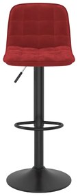 Bancos de bar 2 pcs veludo vermelho tinto