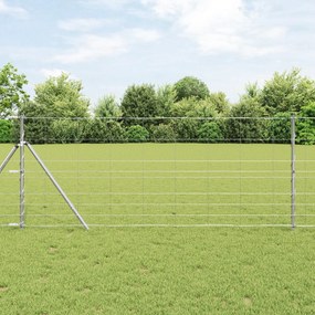Cerca vidaXL 1x25 m Aço Galvanizado