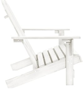 Cadeira de jardim Adirondack 2 lugares abeto maciço branco