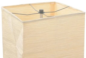Candeeiro de pé com 2 lâmpadas eléctricas de cor Creme