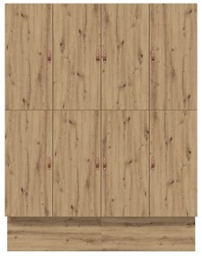 Cama Armazenamento Carvalho Artisan 180x200 cm