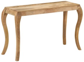 vidaXL Mesa consola 118x38x76 cm madeira de mangueira maciça