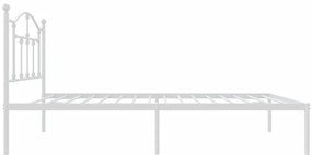 Estrutura de cama sem colchão com cabeceira 75x190 cm branco