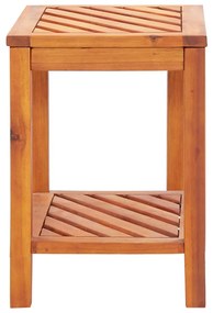 Mesa lateral em madeira de acácia maciça 45x33x45 cm