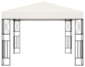 Gazebo 3x3 m tecido creme