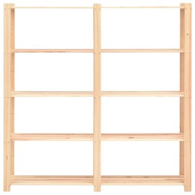 Unidade arrumação 5 prateleiras 170x38x170 cm pinho 500 kg