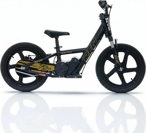 Bicicleta elétrica infantil 250W 16” 250W 16" Plus RFN preta e dourada