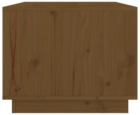 Mesa de centro 80x50x40 cm madeira de pinho maciça castanho-mel