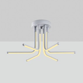 Candeeiro de Teto Leddaisy – Cinza – 55 x 25 x 55 cm