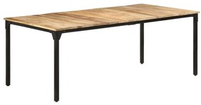 Mesa de jantar 200x100x76 cm madeira de mangueira áspera
