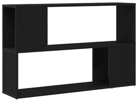 Estante de Livros vidaXL Carvalho Preto 100x24x63 cm Madeira Compósita