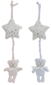 Peluche Dkd Home Decor Colar Poliéster Estrela Urso (13 X 6 X 40 cm) (2 Unidades)