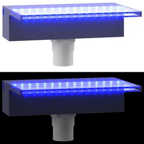 Cascata com luzes LED RGB 30 cm acrílico