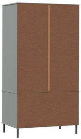 Roupeiro c/ pernas metal 90x55x172,5 cm madeira OSLO cinzento