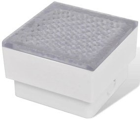 Luzes LED de encastrar no chão 6 pcs 100x100x68 mm