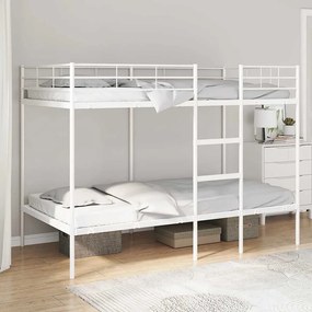 Beliche sem colchão 100x200 cm aço branco