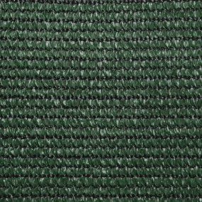 Para-sol estilo vela 160 g/m² 2,5x3,5 m PEAD verde-escuro