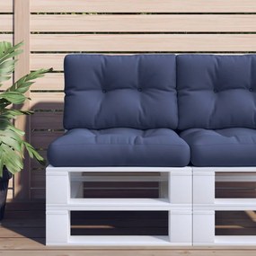 Almofadão para sofá de paletes 60x40x12 cm tecido azul marinho