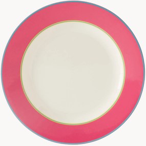 Pratos de pequeno-almoço em porcelana fina Calypso Pink Side, conjunto de 4