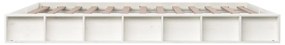 Estrutura de cama 140x200 madeira maciça branco