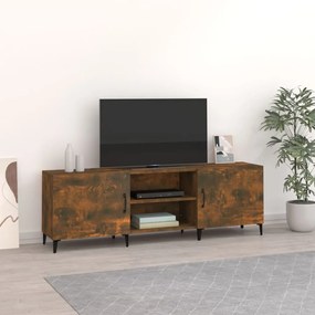 vidaXL Móvel de TV 150x30x50 cm derivados de madeira carvalho fumado