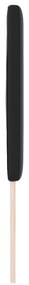 Cabeceira vidaXL Design Simples Preta 160 cm em Couro Sintético