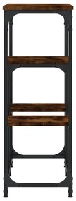 Mesa consola 89,5x28x76 cm derivados de madeira carvalho fumado