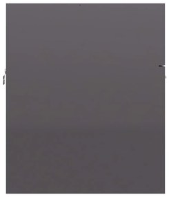Armário lavatório 80x38,5x46cm contraplacado cinzento brilhante