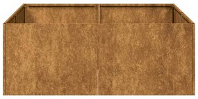 Floreira enferrujada 80x80x30 cm aço resistente