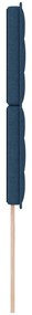 Cabeceira Design Linhas Azul 100 cm Tecido