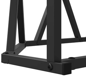 Mesa de Centro vidaXL Preta de Carvalho 80x80x42 cm em Madeira de Enge